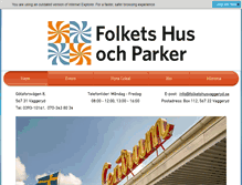 Tablet Screenshot of folketshusvaggeryd.se